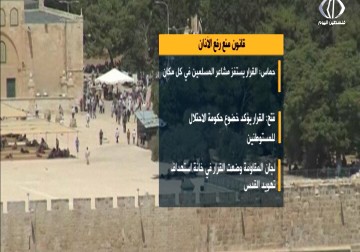 ردود فعل شاجبة واستنكارات على قرار منع رفع الآذان في القدس والأراضي المحتلة  - ليال خروبي - 14 - 11 - 2016