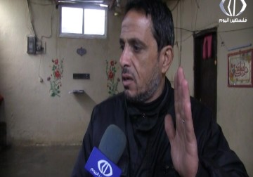 مياه الأمطار تغرق منزل المواطن أياد لافي في المخيم الغربي لرفح - لبيبة شريفة - 15 - 2 - 2017