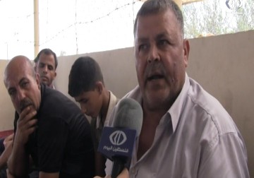 اعتصام سائقي الشاحنات أمام معبر كرم ابو سالم بسبب تخفيض تسعيرة النقليات - علاء سلامة - 7 - 8 - 2016