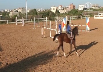 طفلة فلسطينية تسعى لدخول  موسوعة غينيس كأصغر فارسة قفـز  حواجز في العالم – 8 – 5 – 2015 - ديما اللبابيدي