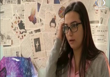 فنانة فلسطينية تعيد تدوير الصحف القديمة لأعمال فنية متميزة - مريم الحاج موسى - 13 - 12 - 2016