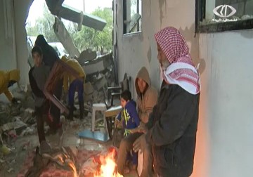 معاناة المواطنين أصحاب البيوت المدمرة في منطقة الزنة شرق خانيونس – 9  – 1 – 2015 – مثنى النجار  