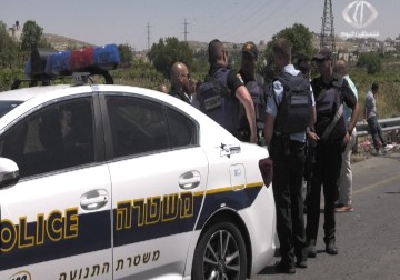 حادث سير على خط ستين الالتفافي قرب مدخل مدينة الخليل - 29 - 4 - 2016