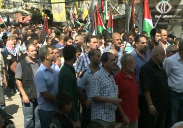 بدعوة من الفصائل ..مسيرة حاشدة في مخيم  برج البراجنة دعما لانتفاضة القدس – 16 – 10 – 2015 – مريم الحاج موسى