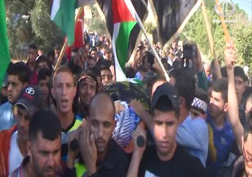 تشييع جثمان الشهيد محمود نزال في قباطية جنوب جنين – 01 – 11 – 2015 – أمون الشيخ