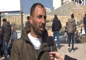 مواجهات مع قوات الاحتلال خلال قمعها مسيرة لاسترداد جثمان الشهيد باسل الأعرج - زينب هاشم