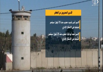 6 أسرى يواصلون اضرابهم عن الطعام احتجاجا على الاعتقال الاداري والنقل التعسفي - زينب أبو ضاهر - 8 - 10 - 2016