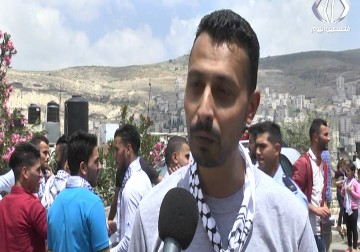 تقرير| مسيرات طلابية من جامعتي القدس المفتوحة والنجاح تجاه مقر الصليب الأحمر في نابلس - جهاد بركات