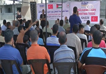 افتتاح محطة تحلية مياه السلطان عبد الحميد في مخيم الشاطئ – 12 – 7 – 2015 – محمود فارس