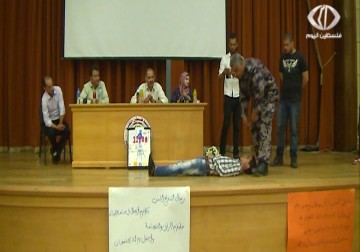 طلبة خضوري يتعلمون أساسيات الإسعاف مع تواصل انتهاكات الاحتلال بحقهم - 26 - 10 - 2015 - أمون الشيخ