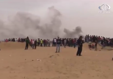 تقرير| الاحتلال يستهدف المتظاهرين بغزة بذريعة منع إطلاق البالونات الحارقة ‏