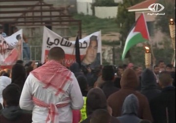 مسيرة مشاعل في رهط احتجاجا على جريمة قتل الشهيدين الجعار والزيادنة – 20 – 1 – 2015 – سعدي أبو شعيرة