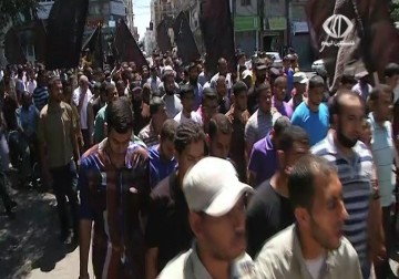 الفصائل الفلسطينية تؤكد تمسكها بخيار المقاومة خلال مسيرة ذكرى يوم القدس العالمي - 10 - 7 - 2015 - يوسف أبو كويك