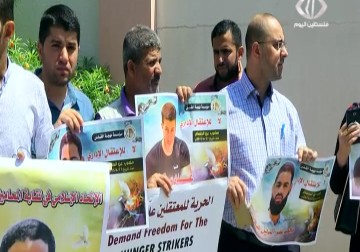 الطيبي يبدي قلقه على حياة الأسير محمد علان بعد زيارة إلى مستشفى بيرزلاي - 13 - 8 - 2015 - مروان الخطيب