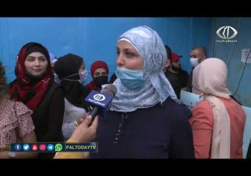 لبنان_ المعلمون المياومون في الأونروا يعتصمون احتجاجا على استثنائهم من الالتحاق بالكادر التعليمي