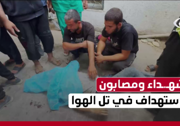 وصول عدد من الشهداء والمصابين إلى مجمع الشفاء