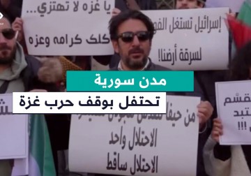 تظاهرات في مدن سورية احتفالا بوقف العدوان الإسرائيلي على قطاع غزة.