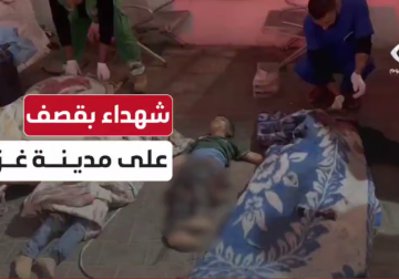 كاميرا #فلسطين اليوم توثق وصول 5 شهداء إلى مستشفى المعمداني بعد قصف خيمة للنازحين في شارع الثلاثيني وسط مدينة #غزة