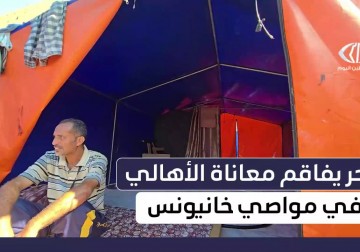 معاناة النازحين في خيام المواصي بخانيونس تحت الحر والحصار المتواصل