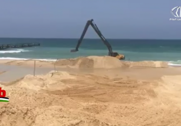 تقرير| جيش الاحتلال يعلن بناء جدار بحري شمال غزة عند شاطئ ‏‎‎زيكيم‎‎‏ 