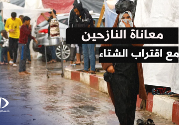 كاميرا فلسطين اليوم تسلط الضوء على خيام النازحين في مدينة #خانيونس جنوب قطاع غزة ومعاناتهم مع اقتراب فصل الشتاء 