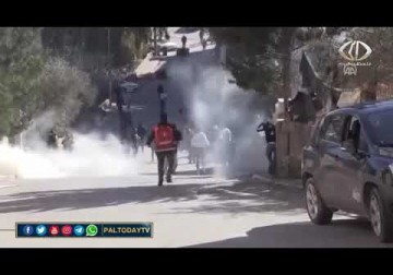 إصابة 79 مواطنا جراء إطلاق قوات الاحتلال قنابل الغاز والرصاص المطاطي باتجاههم في بيت جالا