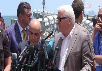 وزير الخارجية الألماني يزور القطاع برفقة 60 شخصية دبلوماسية - 1 - 6 - 2015 - رمزي البيروتي