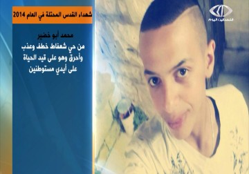 شهداء القدس المحتلة في العام 2014 