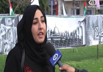 احياء ليوم الارض ... فنانون من غزة يطلقون اكبر جداريه في العالم - رمزي أبو جزر - 30 - 3 - 2016