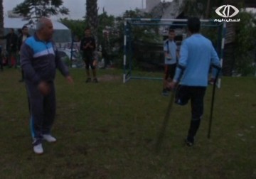 محمد أبو بيض.. شاب فلسطيني يكمل مشواره الرياضي بساق واحدة - 24 - 12 - 2014 - نورا المشهراوي