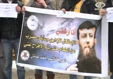 الشيخ خضر عدنان يدخل في إضراب عن الطعام بعد تجديد اعتقاله الاداري - 8 - 1 - 2015 - ليال خروبي