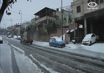 العاصفة هدى تضرب محافظة رام الله والبيرة - 8 - 1 - 2015-  فاطمة عبد الجواد