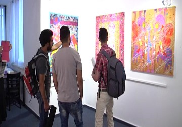 الفنان الفلسطيني محمد فضل يفتتح معرضه التشكيلي في مدينة رام الله - اسراء الصفدي -  14 -  7 - 2016