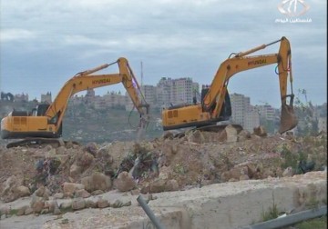 مستوطنون يهدمون قرية بوابة القدس للمرة التاسعة على التوالي – 23 – 2 – 2015 – امتثال هنداوي