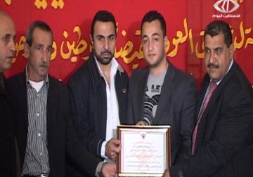 الجبهة الديموقراطية تكرم وسائل إعلام فلسطينية ولبنانية بينها فلسطين اليوم  - 10 - 2 - 2015 - نور الزمان شوقي