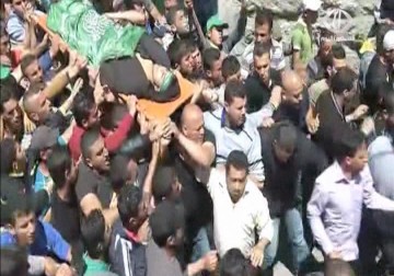 تشييع جثمان الشهيد محمد ابو جحيشة وسط حالة من الغضب - 26 - 4 - 2015 - ناصر ستة