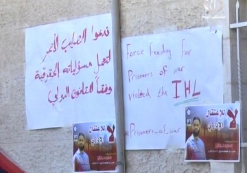 وقفات تضامنية مع الأسير محمد علان – 12 – 8 – 2015 - إسراء سلهب