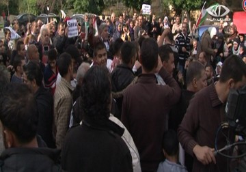 اعتصام للاجئين الفلسطينيين المهجرين من سوريا للمطالبة باللجوء الإنساني المؤقت – 4 – 12 – 2014 - عبد الرحمن عبد الحليم