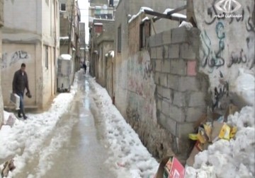 شبان مخيم الأمعري في رام الله  يشكلون غرفة طواريء لتجنيب الأهالي الغرق والانهيارات – 20 – 2 – 2015 - جهاد بركات