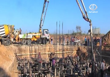 البدء ببناء أول منزل في حي الشجاعية – 22 – 7 – 2015 - يوسف أبو كويك