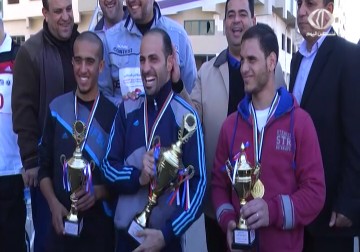 ماراثون للصحفييين بغزة...مراسل فلسطين اليوم بفوز بالمرتبة الأولى - 10 - 12 - 2014 - شهيناز الأسود