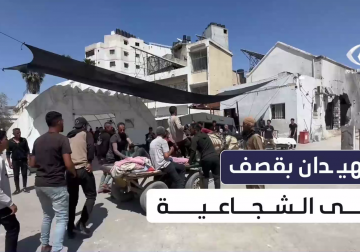 فلسطين اليوم توثق لحظة وصول شهيدان للمستشفى المعمداني جراء قصف إسرائيلي في شارع نظير بحي #الشجاعية شرق مدينة #غزة