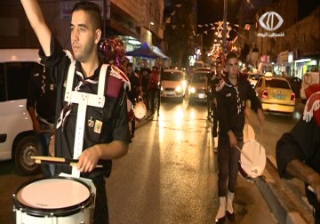 كشافة طارق بن زياد تهنئ الأهالي  في الخليل بعيد الفطر – 17 – 7 – 2015 - فداء نصر