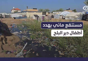 مراسل فلسطين اليوم يرصد الواقع المعيشي لسكان أحد المخيمات غرب دير البلح