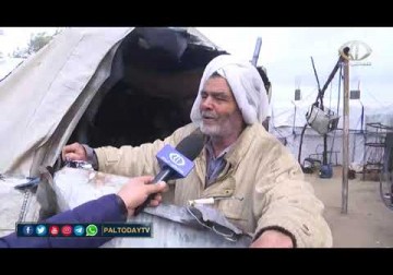 غزة|مياه الأمطار والصرف الصحي تغرق سكان القرية البدوية جنوب غزة