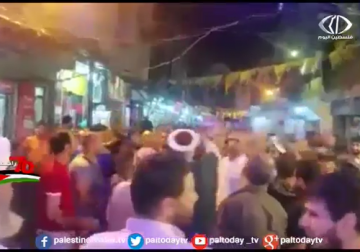 تقرير | مسيرة في مخيم عين الحلوة ضد نصب البوابات الإلكترونية عند مداخلة 