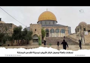 تساقط الثلوج على مدينة القدس المحتلة