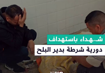 وصول شهداء وجرحى إلى مستشفى شهداء الأقصى بدير البلح