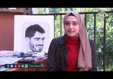 لبنان |زهراء منصور.. فلسطينية تبدع في رسم الوجوه ضمن إمكانات محدودة