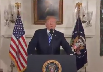 تقرير|  ترامب يعلن انسحاب بلاده من الاتفاق النووي مع إيران وفرض عقوبات عليها 